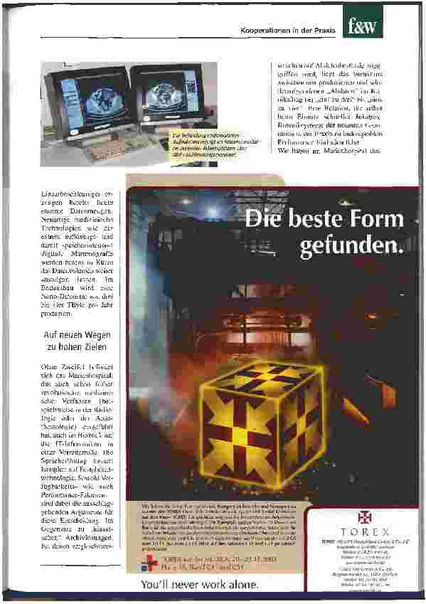 Vorschauseite 2: Neue Konzepte für schnelle Befunde und genaue Diagnosen Stuttgarter Marienhospital realisiert hochperformante SAN-Lösung