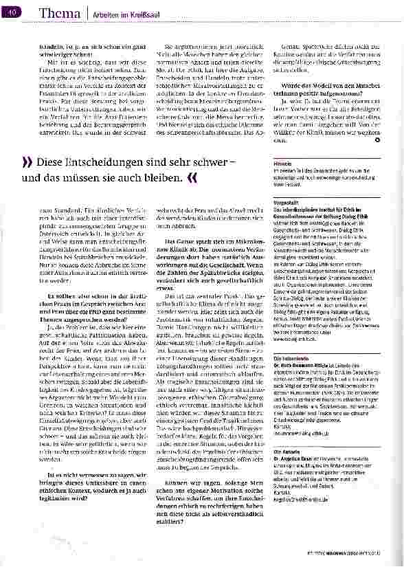 Vorschauseite 3: Ethik und Einzelfall