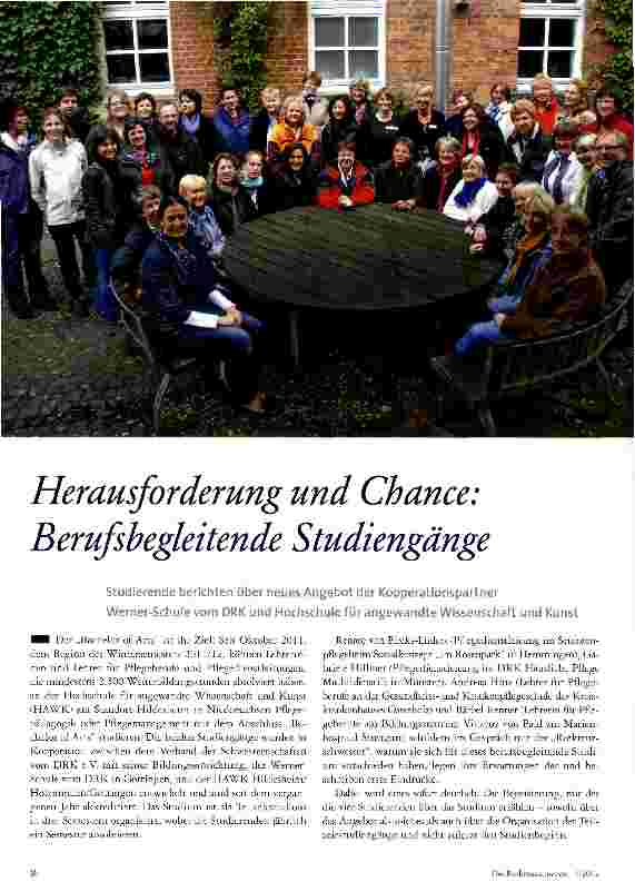 Vorschauseite 1: Herausforderung und Chance: Berufsbegleitende Studiengänge