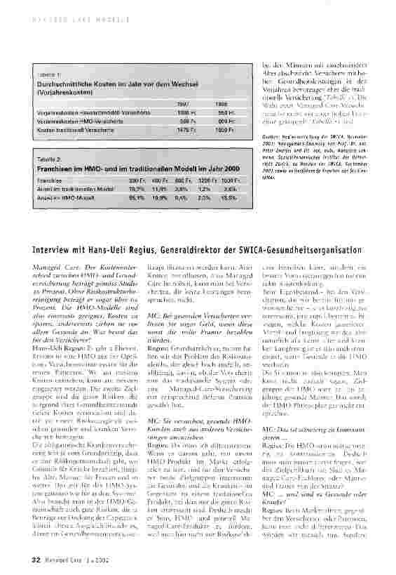 Vorschauseite 2: HMO: für Gesunde oder für Kranke?