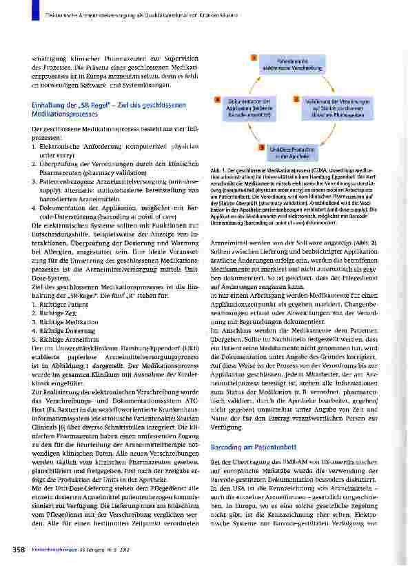 Vorschauseite 3: Elektronische Arzneimittelversorgung als Qualitätsmerkmal von Krankenhäusern