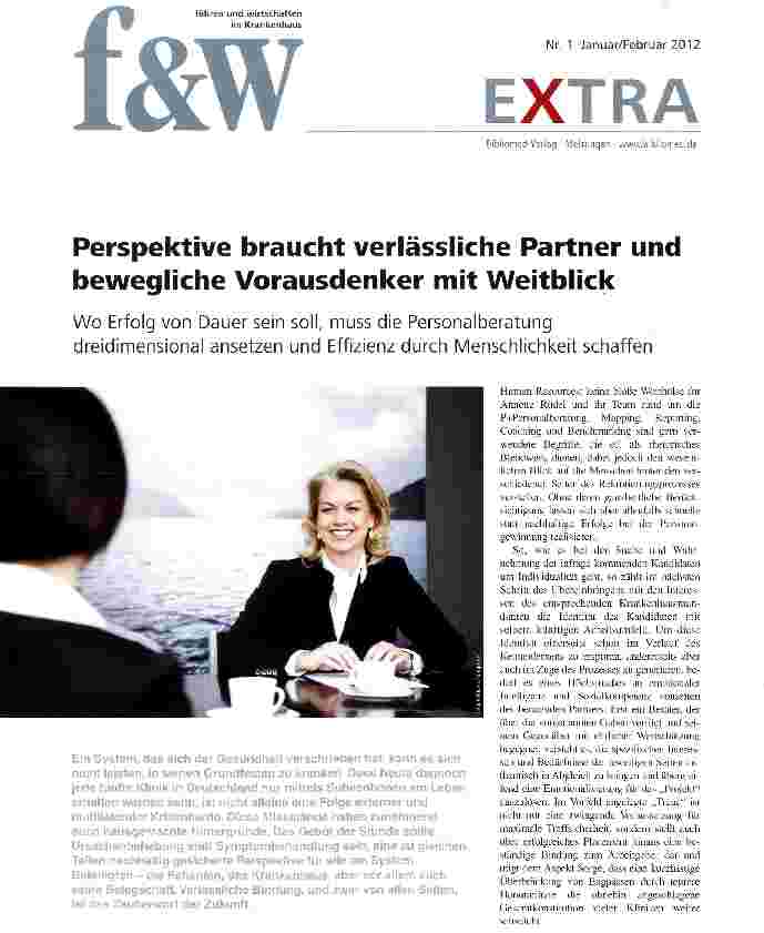 Vorschauseite 1: Perspektive braucht verlässliche Partner und bewegliche Vorausdenker mit Weitblick