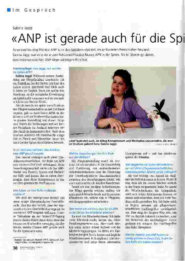 Vorschauseite 1: ANP ist gerade auch für die Spintex eine Chance.