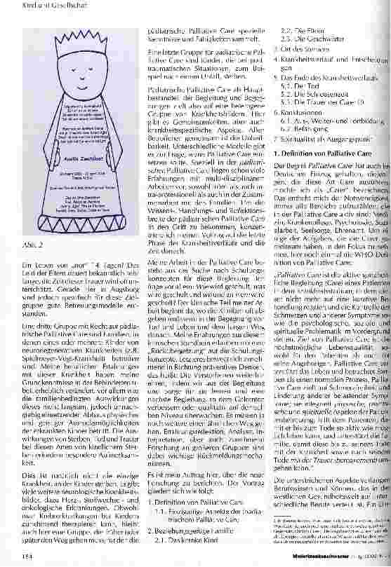 Vorschauseite 2: Sterben, Tod und Trauer - neue Forschungsergebnisse: Fragen an und für die Professionalität Den Kindern dieser Welt mit HIV gewidmet