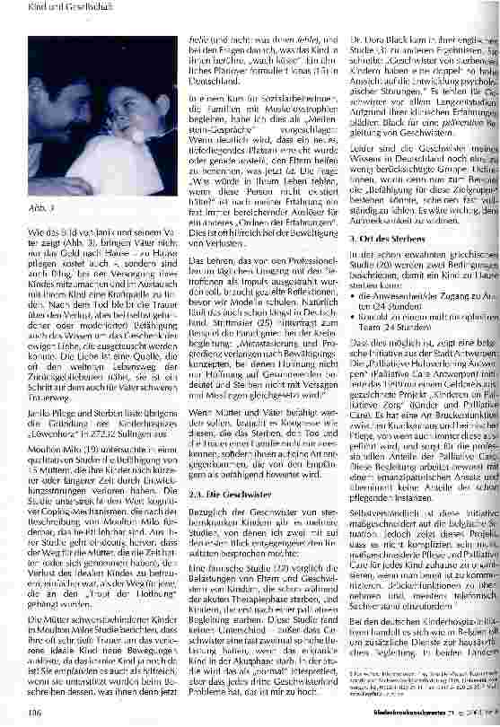 Vorschauseite 4: Sterben, Tod und Trauer - neue Forschungsergebnisse: Fragen an und für die Professionalität Den Kindern dieser Welt mit HIV gewidmet