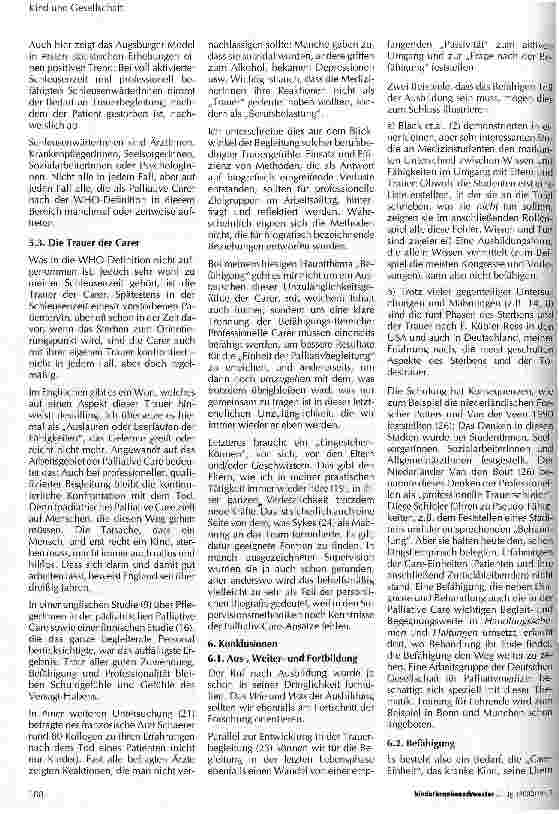 Vorschauseite 6: Sterben, Tod und Trauer - neue Forschungsergebnisse: Fragen an und für die Professionalität Den Kindern dieser Welt mit HIV gewidmet