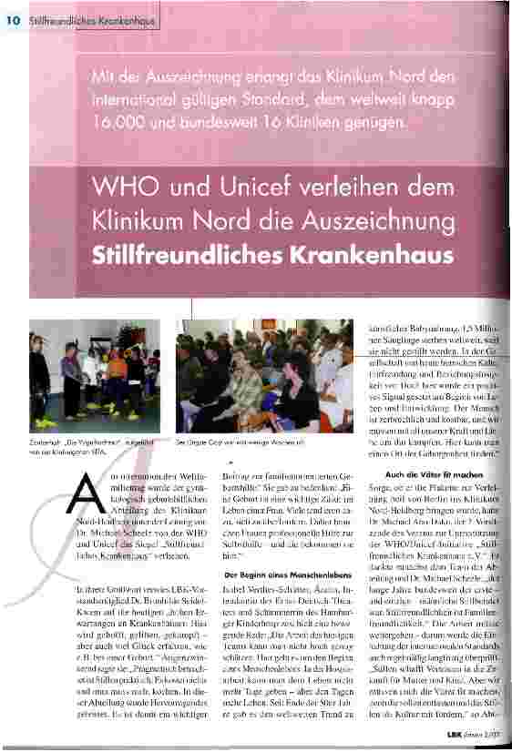 Vorschauseite 1: Stillfreundliches Krankenhaus