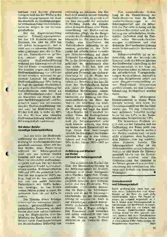 Vorschauseite 2: Schwangerschaft und Diabetes