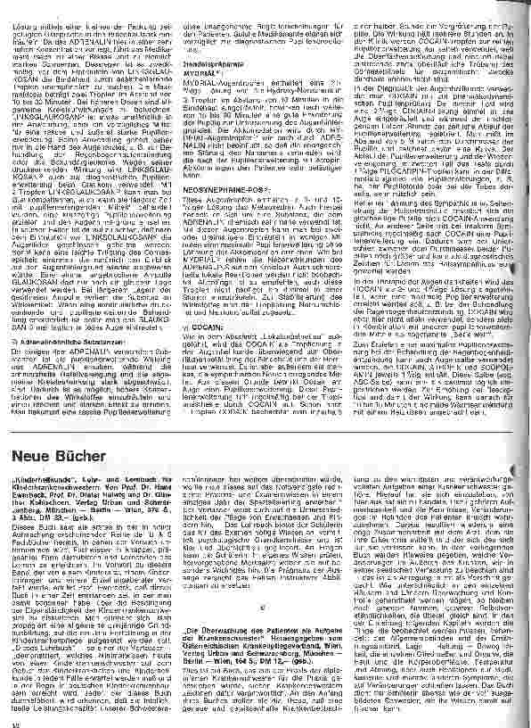Vorschauseite 2: Kleine Arzneimittelkunde 52.Folge: Arzneimittelkunde zur lokalen Anwendung in d. Augenheilkunde