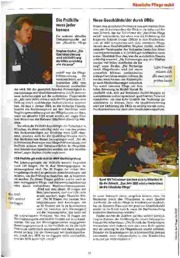 Vorschauseite 2: Fit für 2003?