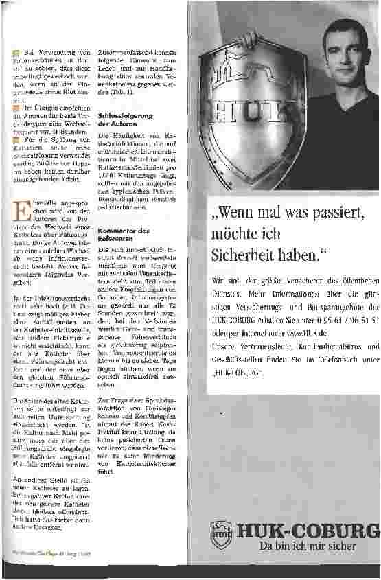 Vorschauseite 2: Infektionen durch zentrale Venenkatheter
