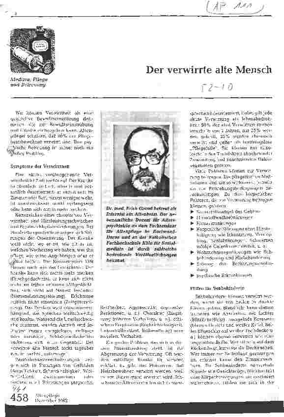Vorschauseite 1: Der verwirrte alte Mensch