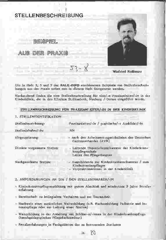 Vorschauseite 1: Stellenbeschreibungen Beispiele aus der Praxis