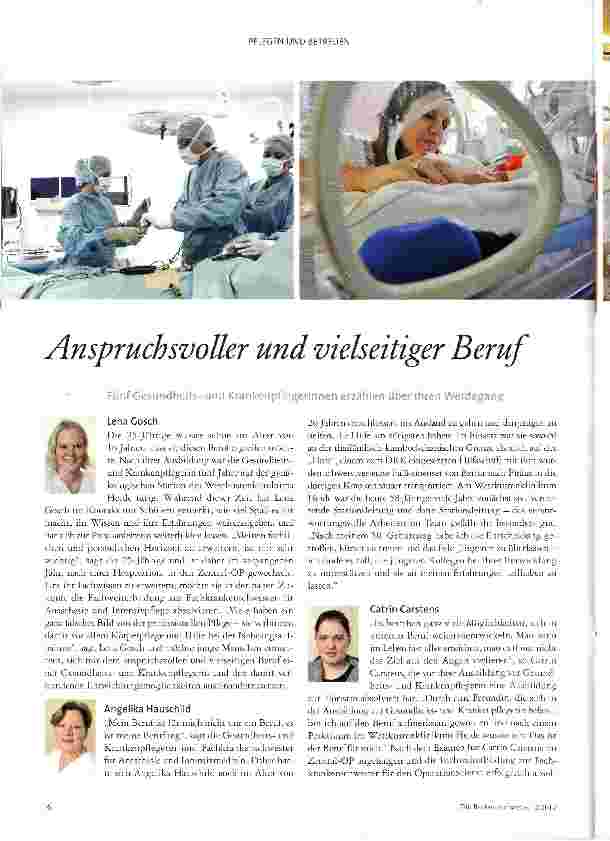 Vorschauseite 1: Anspruchsvoller und vielseitiger Beruf