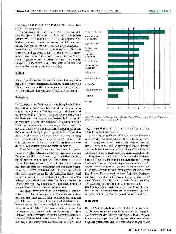 Vorschauseite 3: Pilotstudie zur Untersuchung der Akzeptanz des mentalen Trainings bei Patienten mit Schlaganfall
