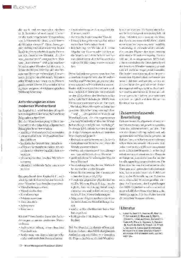 Vorschauseite 5: Evidenz-basierte Medizin versus Best Practice:Wie entwickelt sich die Behandlung des chronischen Ulcus cruris in Deutschland?
