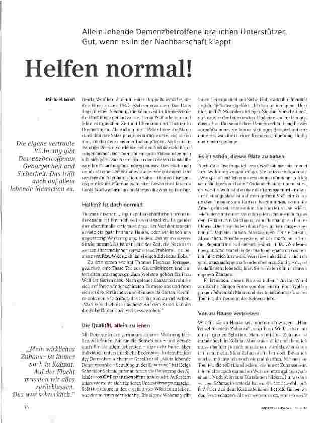 Vorschauseite 1: Helfen normal!