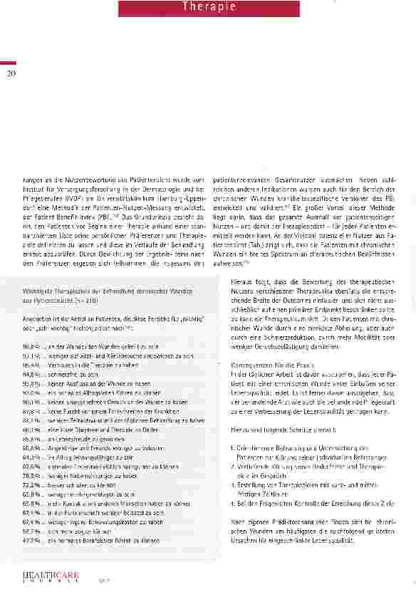 Vorschauseite 3: Lebensqualität und Therapienutzen gehören zusammen