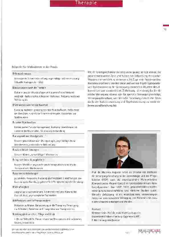 Vorschauseite 4: Lebensqualität und Therapienutzen gehören zusammen
