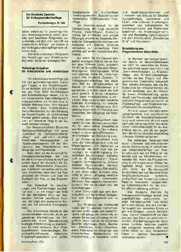 Vorschauseite 2: Die Deutsche Zentrale für Volksgesundheitspflege