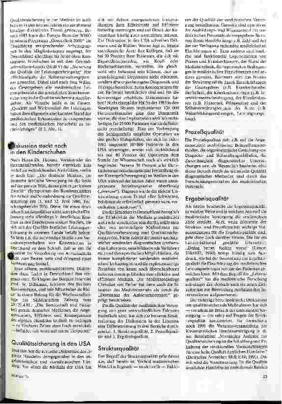 Vorschauseite 2: Qualitätssicherung in der Medizin Einführung in das Thema