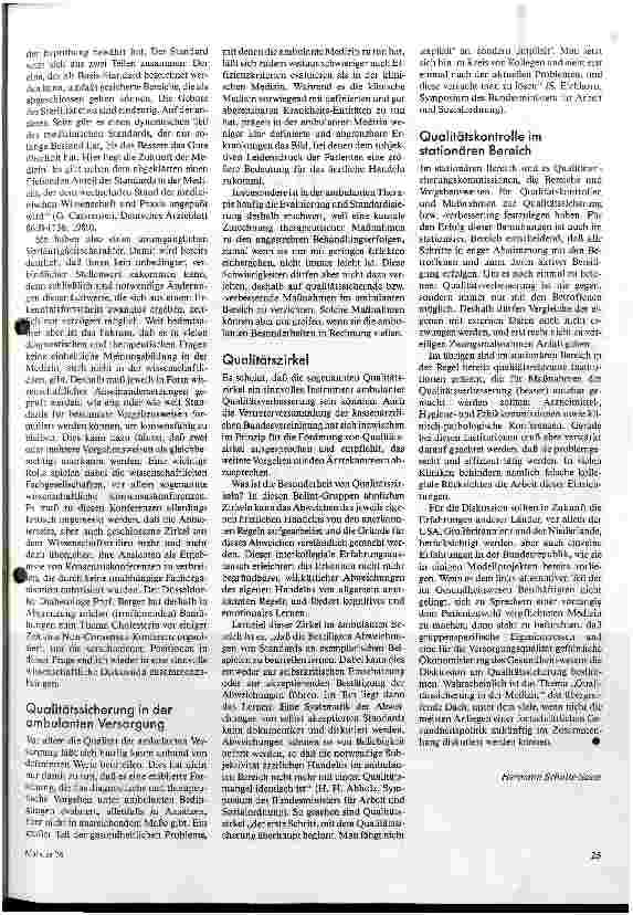 Vorschauseite 4: Qualitätssicherung in der Medizin Einführung in das Thema