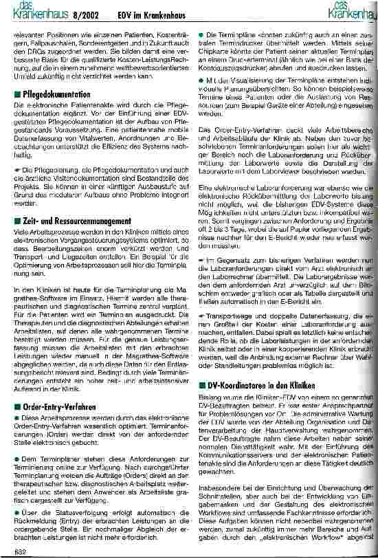 Vorschauseite 3: Systemintegration der Klinken-EDV Ein Projekt der Landesversicherungsanstalt Westfalen