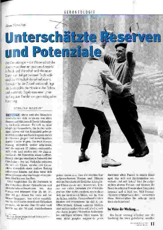 Vorschauseite 1: Unterschätzte Reserven und Potenziale Ältere Menschen