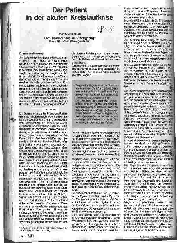 Vorschauseite 1: Der Patient in der akuten Kreislaufkrise