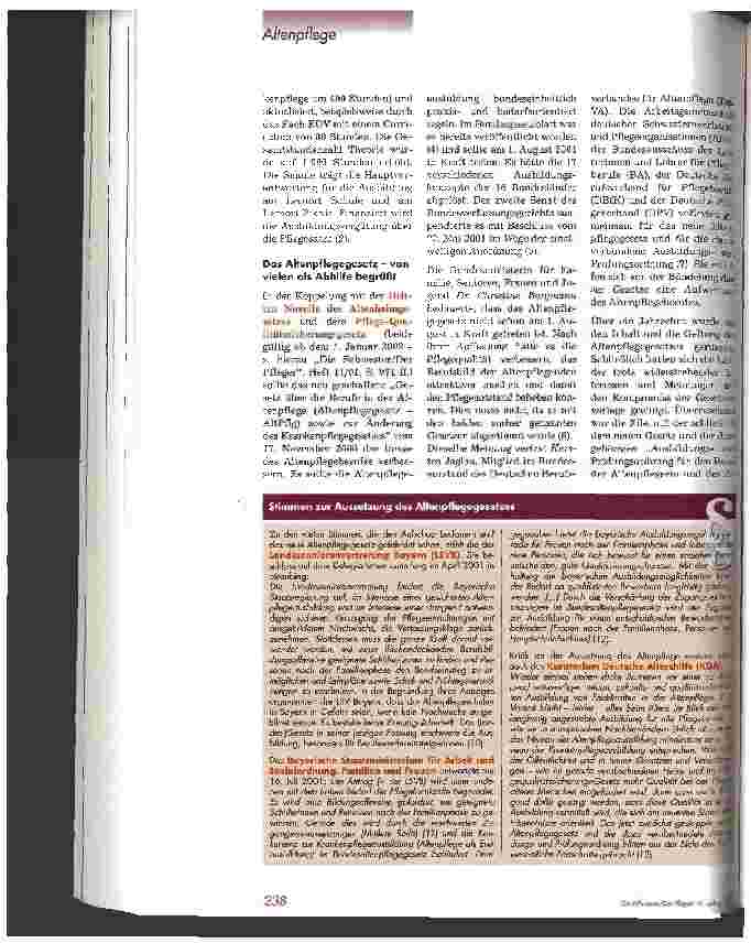 Vorschauseite 3: Altenpflegeausbildung - Quo vadis?