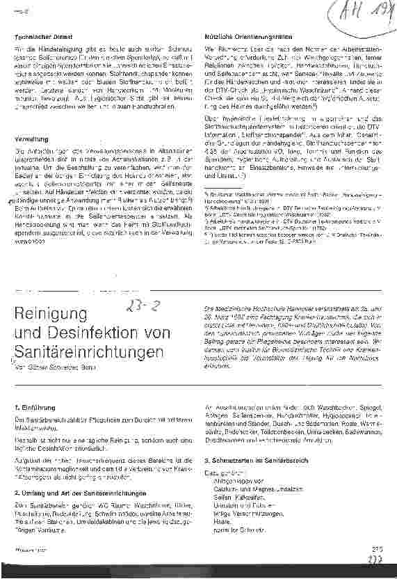 Vorschauseite 5: Händehygiene und Altenpflege