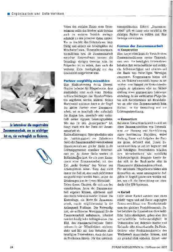 Vorschauseite 3: Zusammenschlüsse ja, Schnellschüsse nein