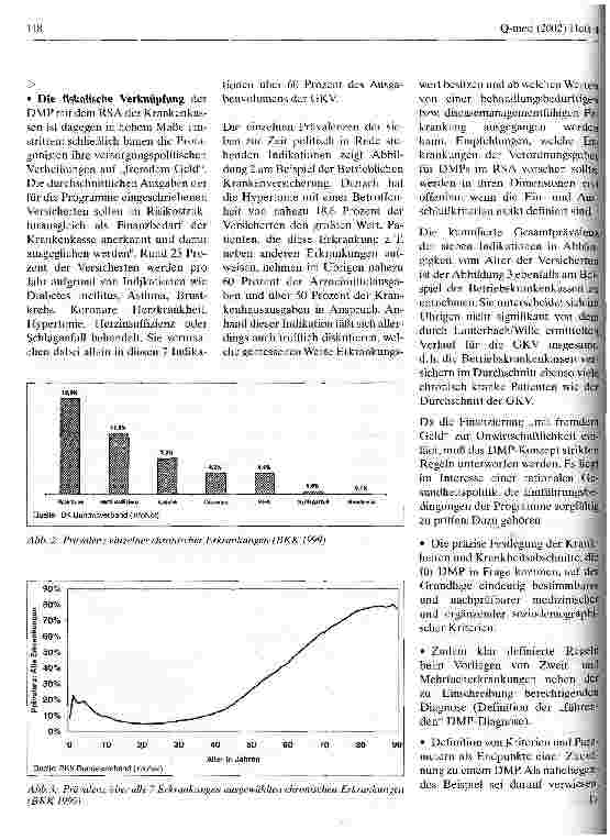 Vorschauseite 2: Qualität und Wirtschaftlichkeit durch Disease-Management-Programme in der GKV