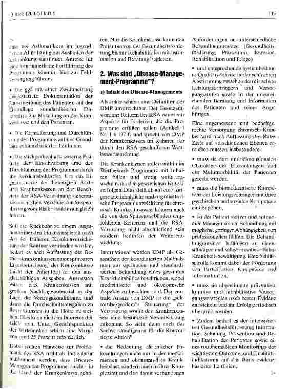 Vorschauseite 3: Qualität und Wirtschaftlichkeit durch Disease-Management-Programme in der GKV