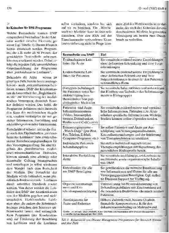 Vorschauseite 4: Qualität und Wirtschaftlichkeit durch Disease-Management-Programme in der GKV