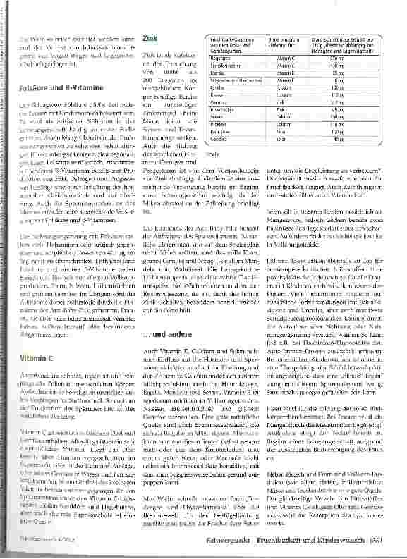 Vorschauseite 2: Nahrung für die Fruchtbarkeit