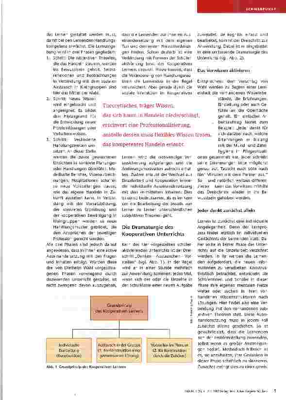Vorschauseite 2: Professionalisierung durch schüleraktivierendes Lehren und Kooperatives Lernen