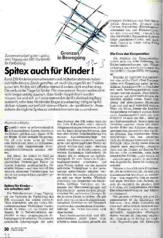 Vorschauseite 1: Spitex auch für Kinder!
