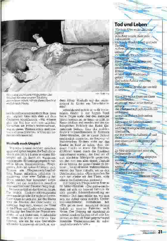Vorschauseite 2: Spitex auch für Kinder!