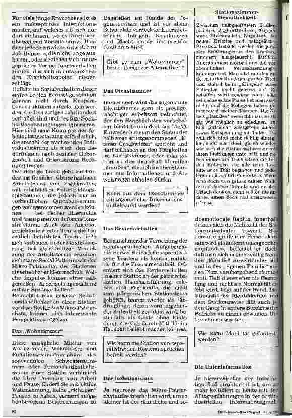 Vorschauseite 2: Wenn die Motivation im Stationsmief erstickt. .. Denkanstöße zum Job-Design im Stationsbereich