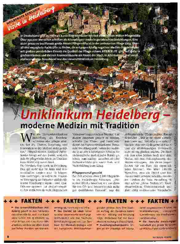 Vorschauseite 1: Uniklinikum Heidelberg - moderne Medizin mit Tradition