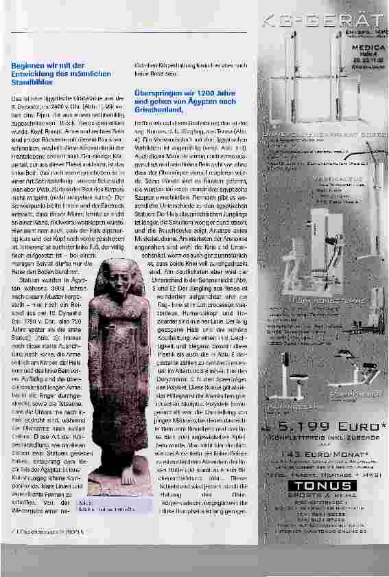 Vorschauseite 2: Körperdarstellung bei den Ägyptern, Griechen und in der RenaissanceSpiraldynamik in der Kunst