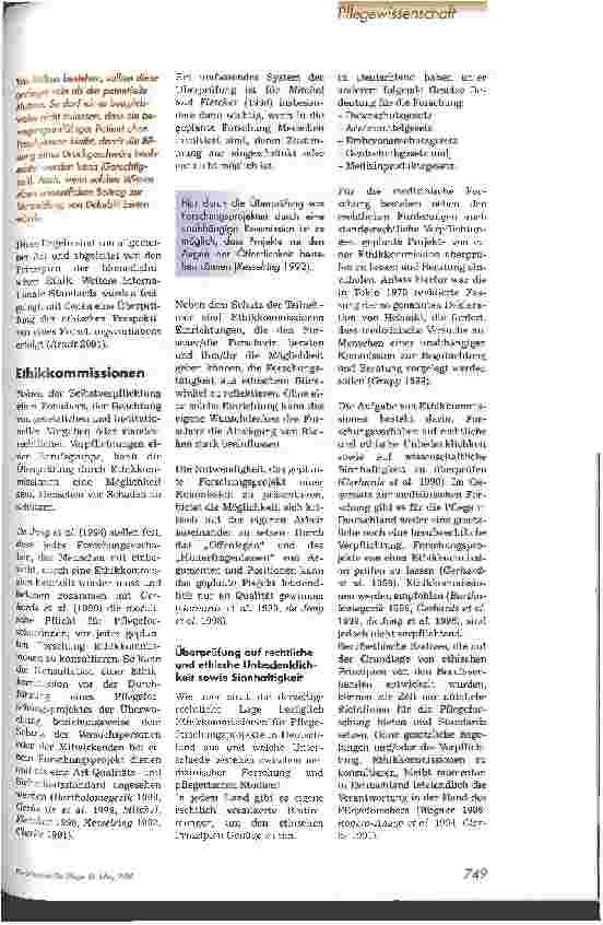Vorschauseite 2: Ethik in der Pflegeforschung Teil 1