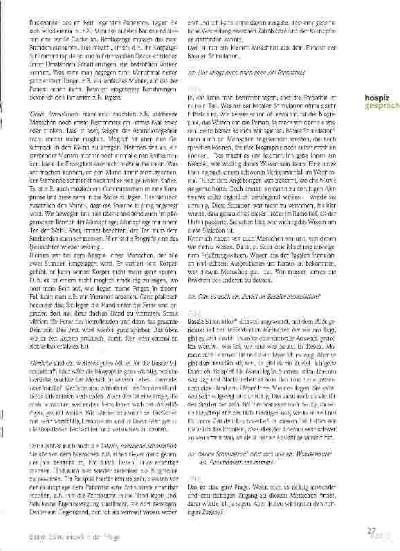 Vorschauseite 2: Ein Gespräch mit Frau Petra Leidig-Woltering