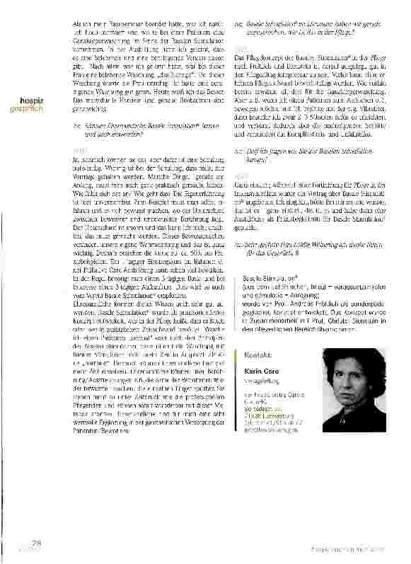 Vorschauseite 3: Ein Gespräch mit Frau Petra Leidig-Woltering