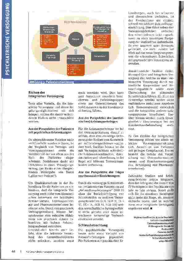 Vorschauseite 5: Versorgungsbrüche vermeidenIntegrierte Versorgung und Managed-Care-Ansätze in der Psychiatrie