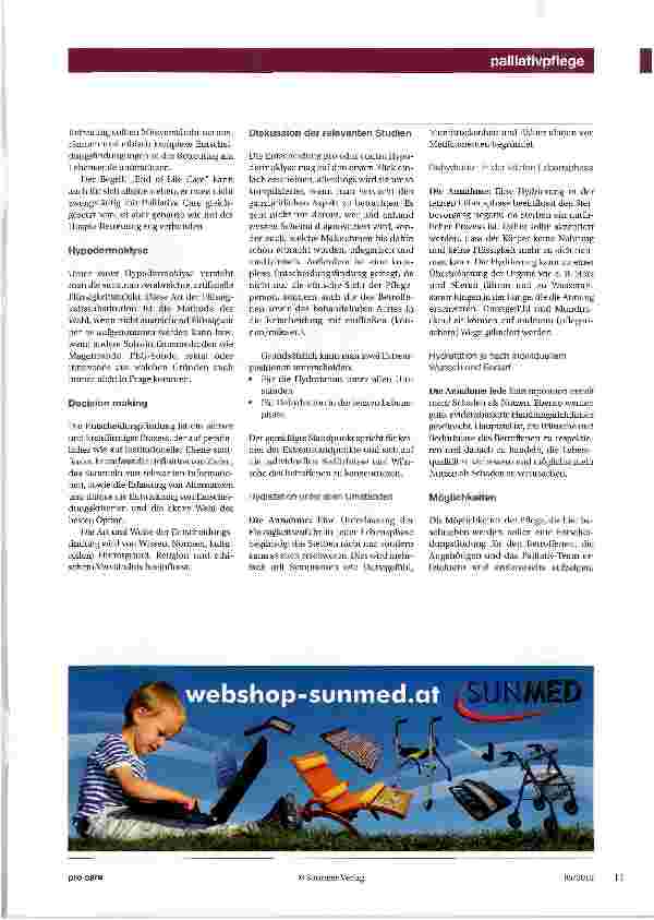 Vorschauseite 2: Hypodermoklyse in der Palliativpflege
