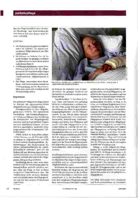 Vorschauseite 3: Hypodermoklyse in der Palliativpflege