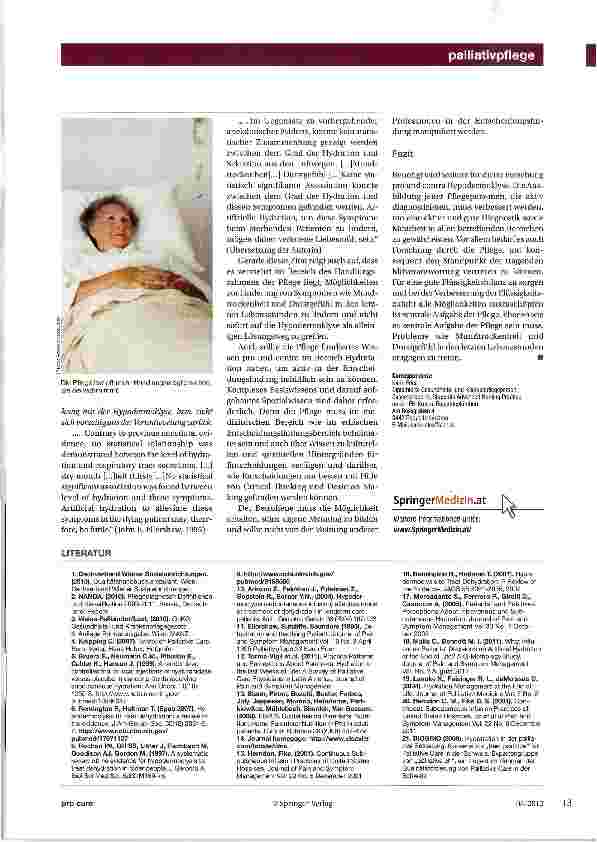 Vorschauseite 4: Hypodermoklyse in der Palliativpflege