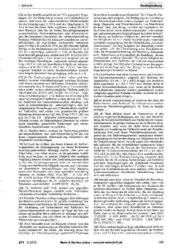 Vorschauseite 4: Eingruppierung eines Klinischen Chemikers